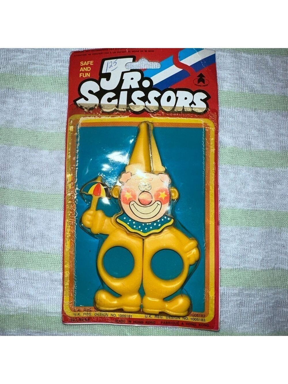 NOS Vintage Jr Scissors Clown Design Hong Kong
